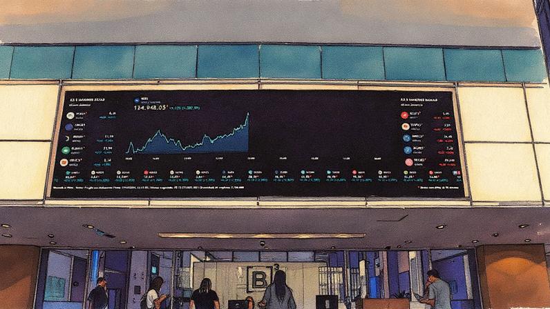 Depois da forte alta de sexta-feira (21) nas bolsas globais, investidores aguardam a divulgação de indicadores de inflação que sustentem a tese de corte de juros nos EUA (Foto: Bloomberg/Tuane Fernandes)