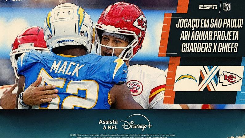 Kansas City Chiefs e Los Angeles Chargers vão se enfrentar em São Paulo (Foto: ESPN)