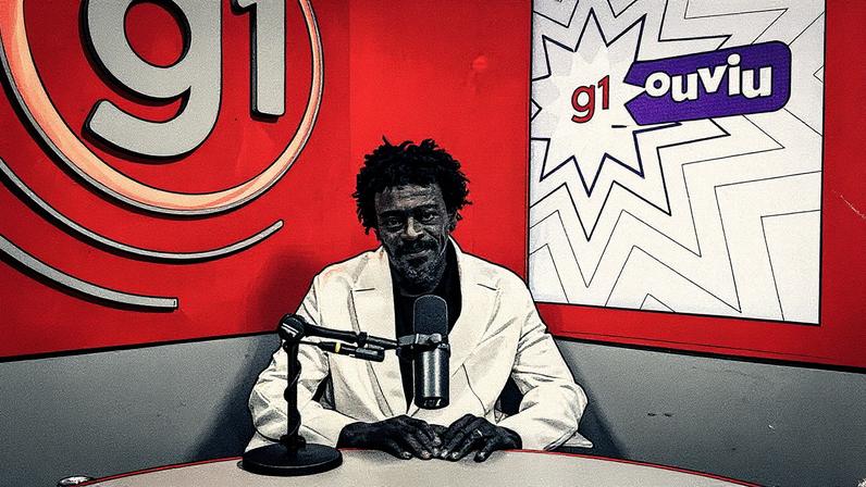 Seu Jorge é entrevistado no g1 Ouviu (Foto: Fabio Tito/g1)