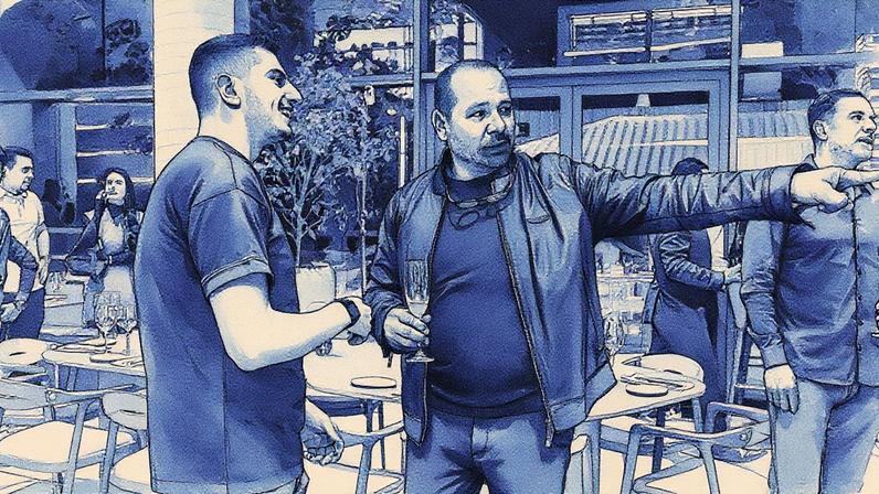 Neymar Pai e Abdullah Binghatti (Foto: Divulgação)