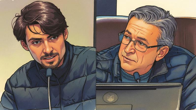 Vereadores Jair Renan Bolsonaro (PL) e Marcos Kurtz (Podemos), de Balneário Camboriú (Foto: Câmara dos Vereadores de Balneário Camboriú/Reprodução)