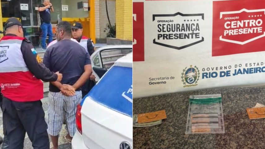 Venda ilegal de gratuidades do Jaé termina com três detidos no Centro do Rio (Foto: Reprodução)