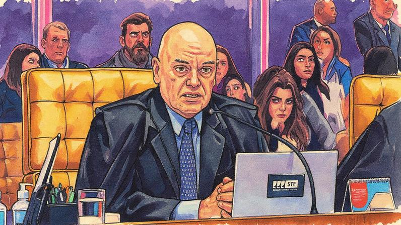 Ministro Alexandre de Moraes durante sessão do STF (Foto: Fellipe Sampaio/STF/13-08-2025)