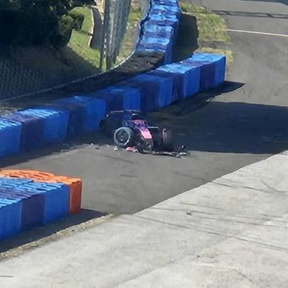 Piloto argentino se acidenta em testes de pneus durante evento em Budapeste
