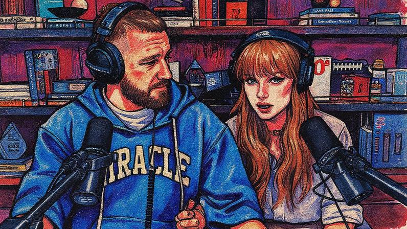 A alegria de Travis Kelce, segundo seu pai Ed, vem de uma fonte muito importante: a namorada Taylor Swift. (Foto: Reprodução)