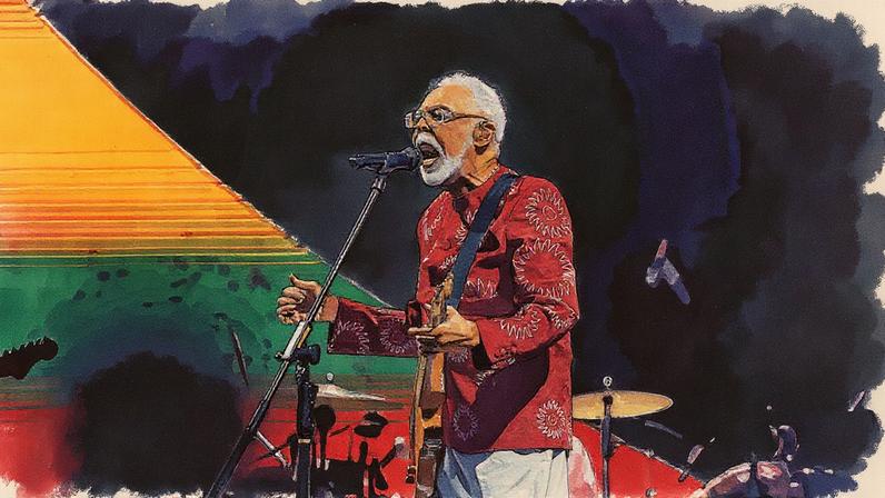 Gilberto Gil durante a última passagem em São Paulo com a turnê de despedida ‘Tempo Rei’ (Foto: Júlia Pereira/Estadão)