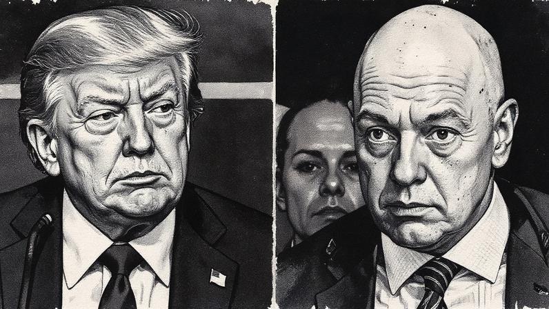 O presidente dos Estados Unidos, Donald Trump, tem promovido uma cruzada contra o ministro Alexandre de Moraes, do STF. (Foto: AP Foto/Alex Brandon - Gustavo M)