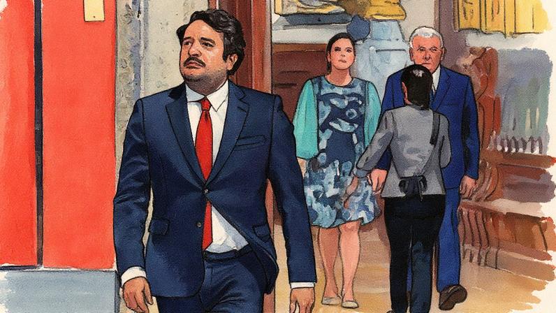 Andrés Manuel López Beltrán, no Palácio Nacional, em 1 de setembro de 2022. (Foto: Galo Cañas Rodríguez/ Cuartoscuro)