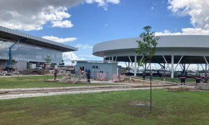 Obras em andamento na capital paraense para o evento (Foto: Fabíola Sinimbú/Agência Brasil)