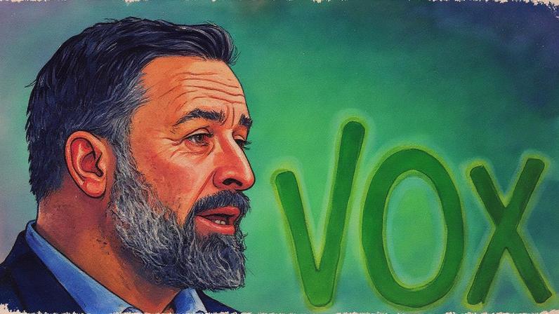 Santiago Abascal, líder do Vox, em uma imagem de arquivo. (Foto: Fernando Sanchez/Europa Press via Getty Images)