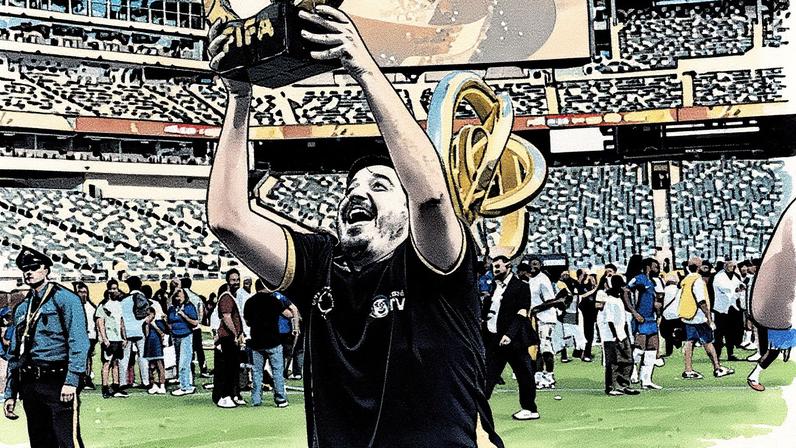 Luis Felipe Freitas, o Luisinho, narrador da CazéTV (Foto: CazéTV/Reprodução)