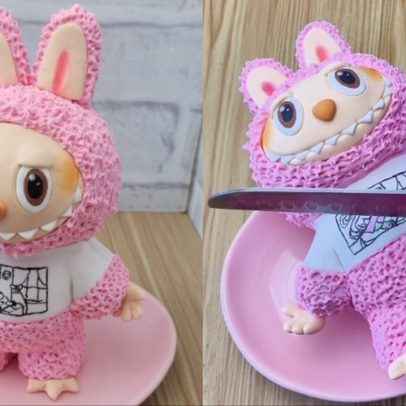 Confeiteira cria doce viral em formato de boneco e une tendências da confeitaria