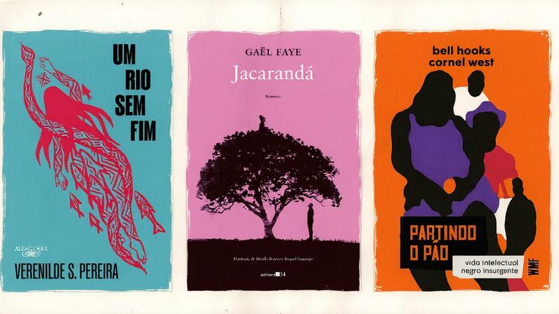 Um Rio Sem Fim, Jacarandá e Partindo o Pão são os lançamentos destacados pela Tudo a Ler nesta semana (Foto: Editoria de Arte/Folhapress)