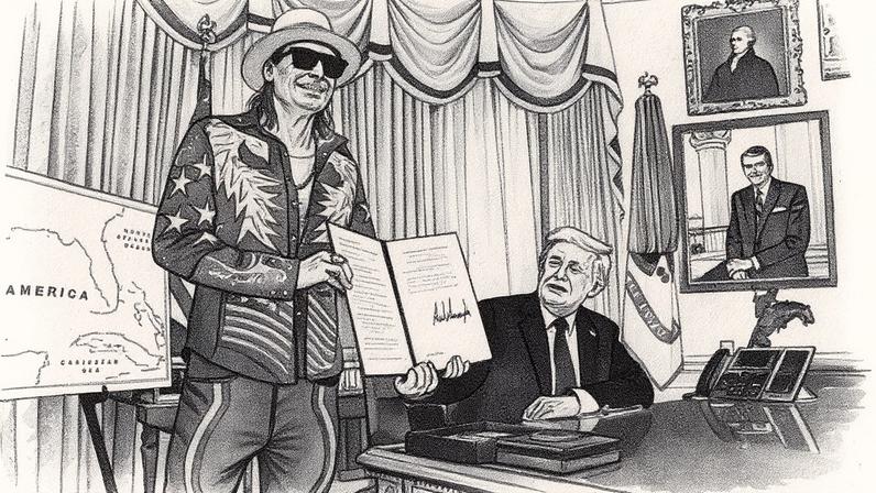 Kid Rock não ficou feliz com a última provocação de Gavin Newsom, governador da Califórnia, um anúncio falso afirmando que o Bull God o endossou. (Foto: Reprodução)