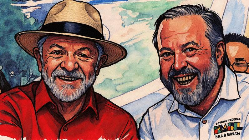 Lula e Silveira participam de evento em Minas Gerais (Foto: Reprodução)