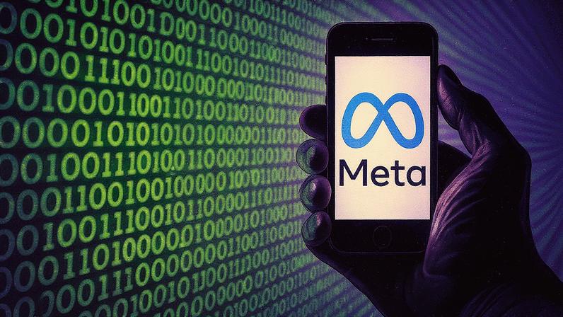 Logo da Meta, dona de Facebook, Instagram e WhatsApp (Foto: Sebastien Bozon/AFP)