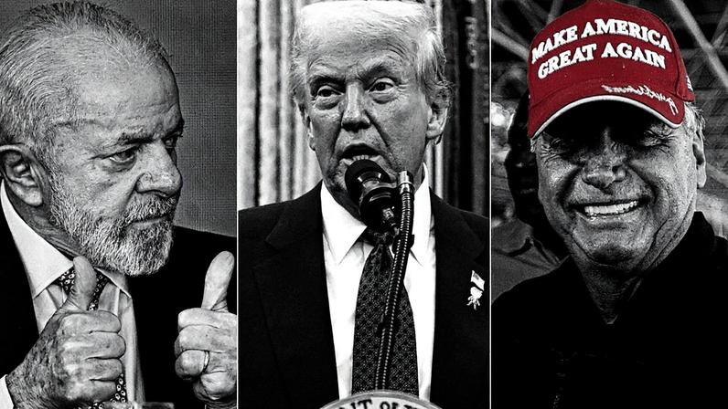 Luiz Inácio Lula da Silva, Donald Trump e Jair Bolsonaro — Foto: Fotos de arquivo