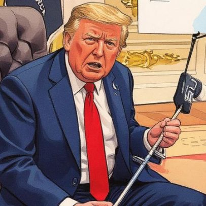 Zelenskyy presenteia Trump com taco de golfe de veterano da guerra na Ucrânia