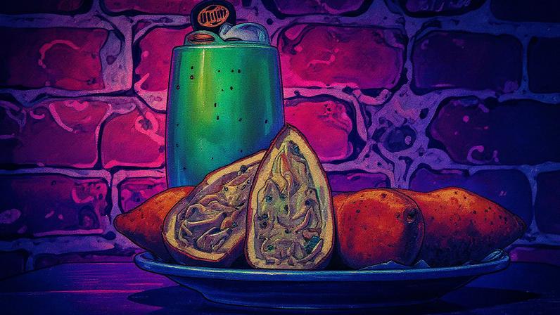 Coxinha do Veloso Bar (Foto: Reprodução)