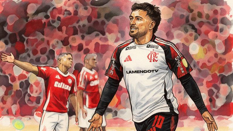 Com gol de Arrascaeta, Flamengo elimina Internacional e avança às quartas de final da Libertadores (Foto: Adriano Fontes/Flamengo)