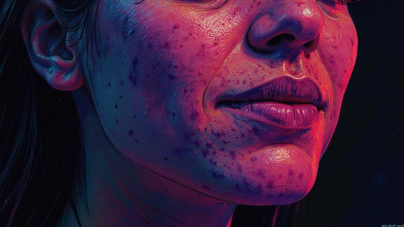 Acnes na pele de uma pessoa (Foto: Reprodução)