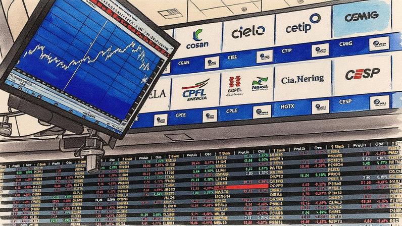 Ibovespa: na sexta-feira, o índice fechou com queda de 0,45%, aos 135.913 pontos (Foto: Germano Lüders/Exame)