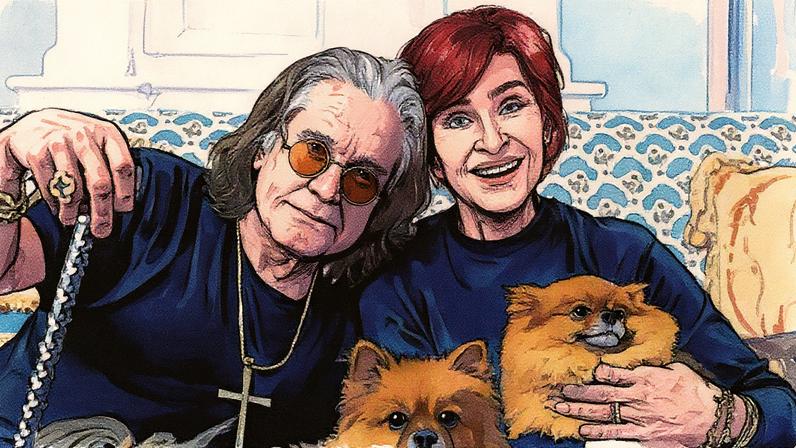 Ozzy Osbourne e sua esposa, Sharon, na casa deles no Reino Unido; rotina da família nos últimos três anos foi captada pela BBC (Foto: Ruaridh Connellan/Expectativa/BBC)