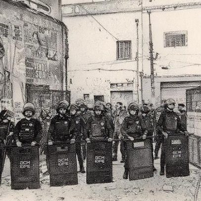 GCM cerca prédio vizinho ao teatro ameaçado de despejo na Cracolândia
