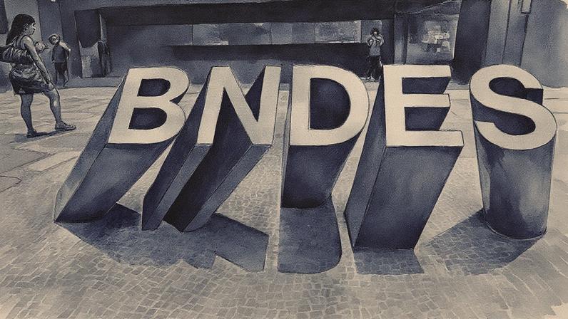 Logo do BNDES na sede do banco no Rio de Janeiro (Foto: REUTERS/Sergio Moraes)