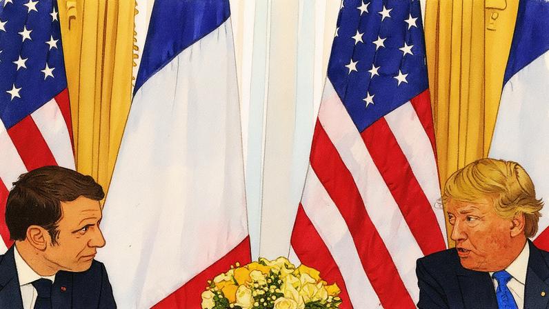 O presidente dos EUA, Donald Trump, com o presidente francês, Emmanuel Macron, durante uma reunião antes da cúpula da OTAN em Watford, em Londres (Foto: Kevin Lamarque - 03.dez.19/Reuters)
