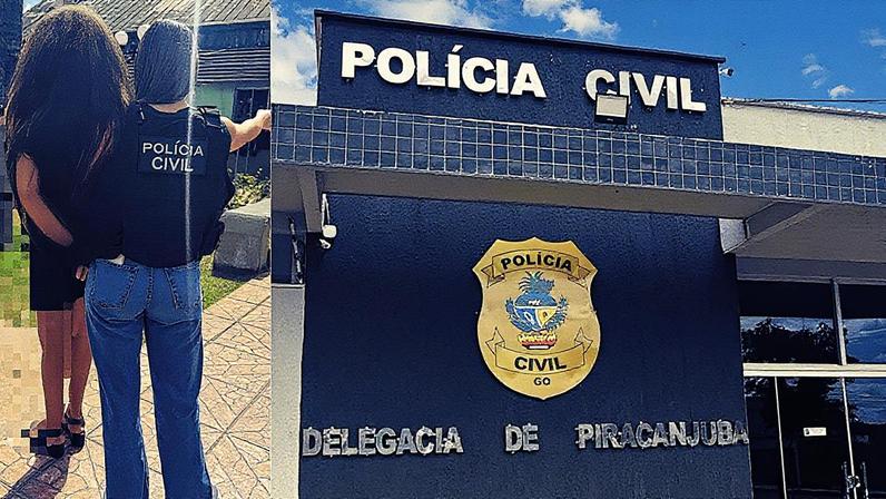 Identidade da mulher não foi revelada (Foto: Polícia Civil de Goiás/Divulgação)