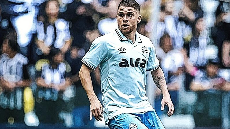 Jogador Cuéllar do Grêmio em campo (Foto: Reprodução)