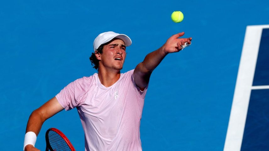 João Fonseca chega pela primeira vez na carreira às oitavas de final de um Masters 1000. (Foto: Matthew Stockman/AFP)