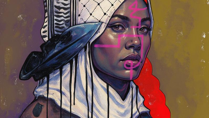 Após postar sua pintura G for Genocide, a residência de Danielle SeeWalker em Vail foi cancelada. (Foto: Courtesy the artist)