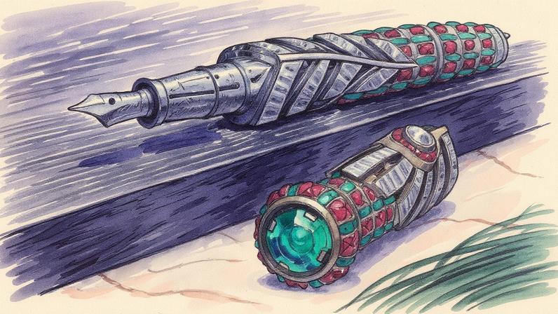 Peças exclusivas de luxo e colecionismo das marcas Tibaldi, Montblanc e Aurora (Foto: Reprodução)