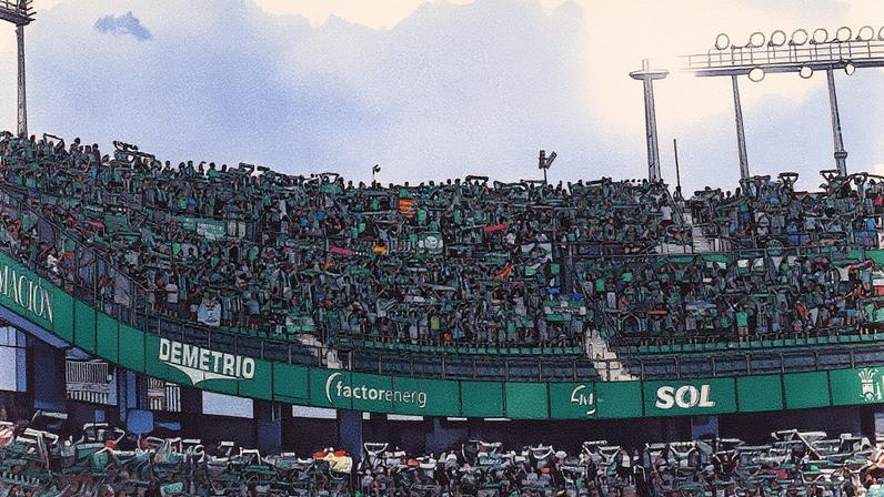 Betis anunciou que terá de fechar parte de uma arquibancada de La Cartuja (Foto: Divulgação/Betis)