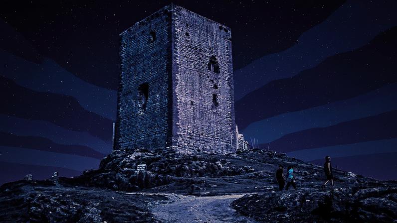 Vista do Castillo de la Estrella na cidade de Teba, Málaga. (Foto: Nacho Sánchez)