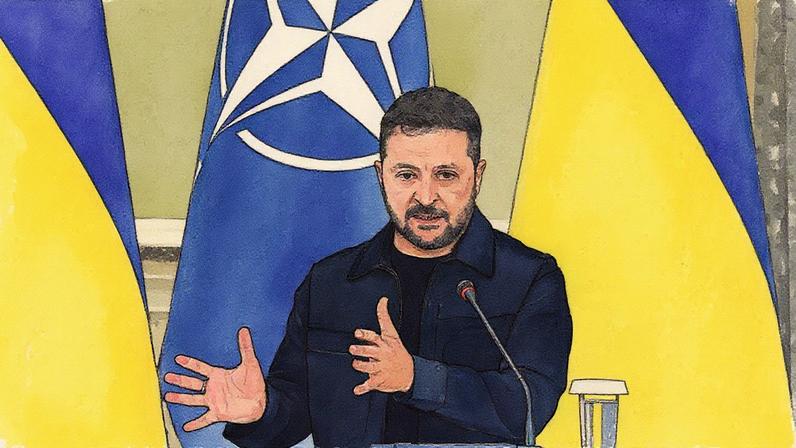 O líder da Ucrânia disse que não tem medo de reuniões, ao contrário da Rússia. (Foto: EPA/Shutterstock)