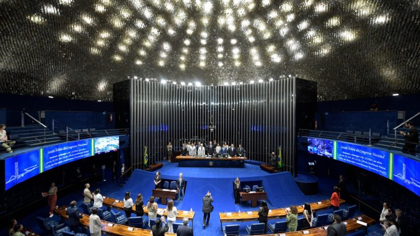 Plenário do Senado Federal em uma dia normal de trabalho (Foto: Saulo Cruz/Agência Senado)