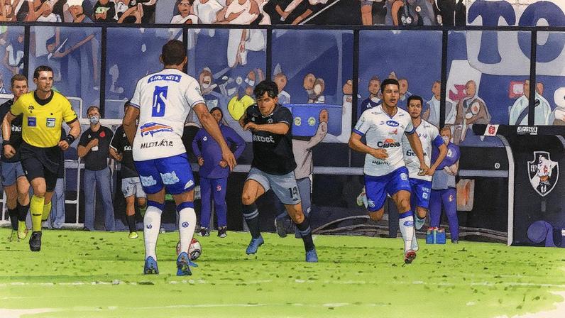 Jogadores do CSA de Maceió, em partida contra o Vasco; clube alagoano foi beneficiado por emendas (Foto: Alexandre Cassiano/O GLOBO)