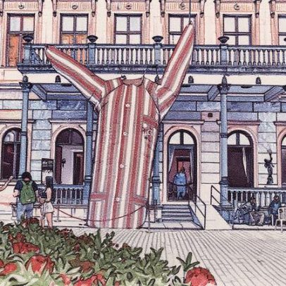 Iphan solicita remoção de 'pijamão' inflável de Getúlio Vargas do Museu da República
