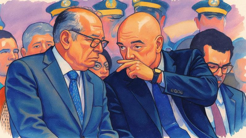 Ministros do STF Gilmar Mendes e Alexandre de Moraes (Foto: Pedro Ladeira/Folhapress)