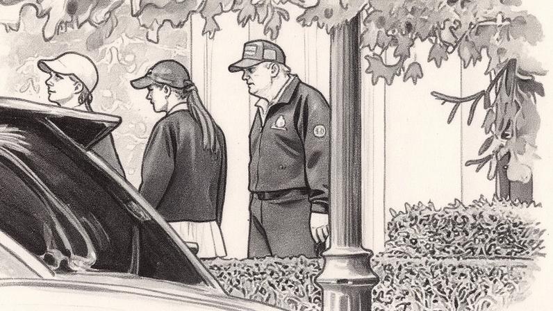 Presidente dos Estados Unidos, Donald Trump, em seu clube privado de golf no norte da Virgínia (Foto: Reprodução)