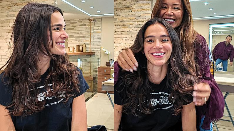 Bruna Marquezine usa baby tee dada por João Guilherme (Foto: Reprodução/ Instagram)