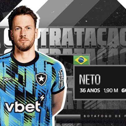Botafogo oficializa a contratação do goleiro Neto, ex-Bournemouth