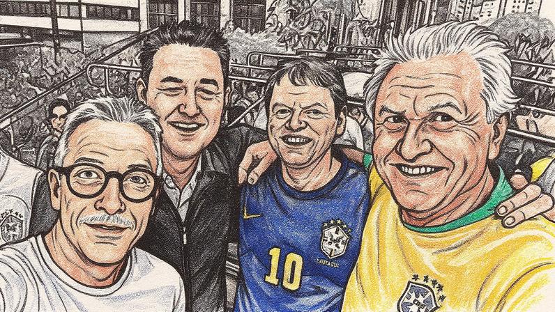 Governadores Romeu Zema (Novo-MG), Ratinho Jr. (PSD-PR), Tarcísio de Freitas (Republicanos-SP) e Ronaldo Caiado (União Brasil-GO) (Foto: Reprodução)