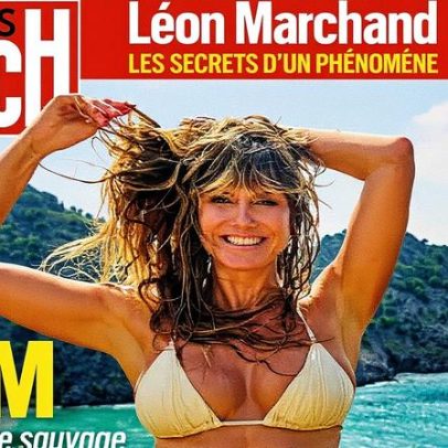 Heidi Klum exibe corpo em forma em ensaio de biquíni para revista francesa