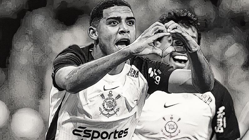 Gui Negão comemora após marcar para o Corinthians sobre o Bahia (Foto: Rodrigo Coca/Agência Corinthians)