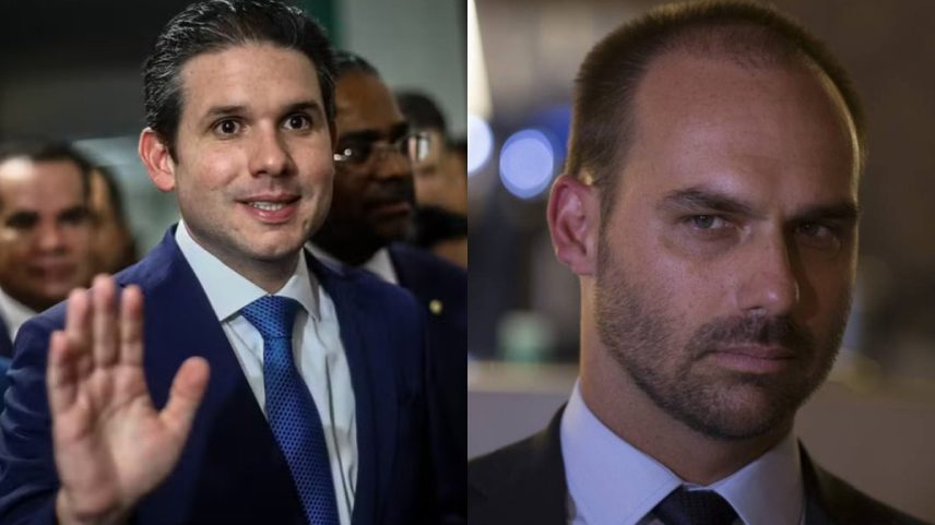 Hugo Motta sobre Eduardo Bolsonaro: 'Não há a possibilidade de mandato a distância' (Foto: Agência O Globo)