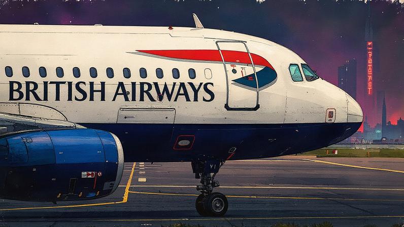 Um avião da British Airways se prepara para decolar do aeroporto de Gatwick, sul de Londres (Foto: Glyn KIRK / AFP)